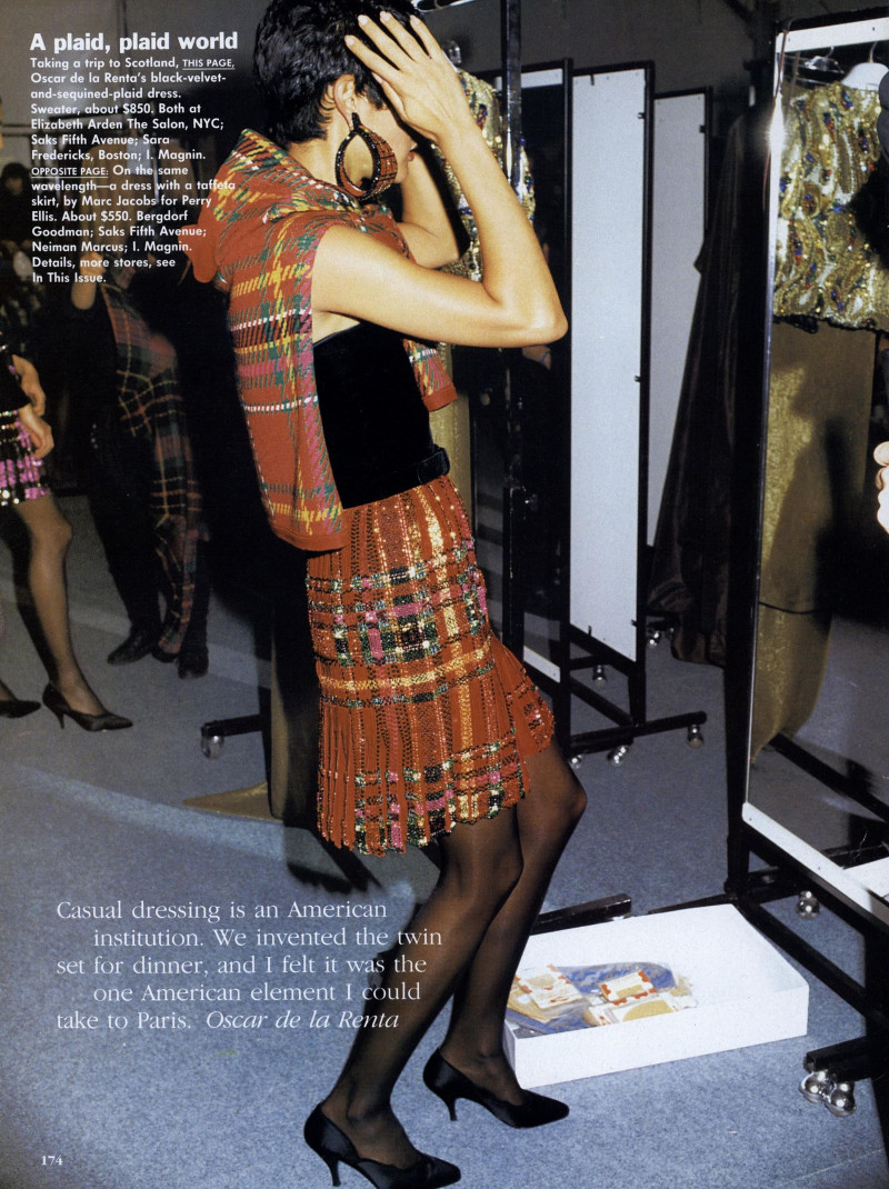 Nadege du Bospertus featured in Fall Ahead, July 1991