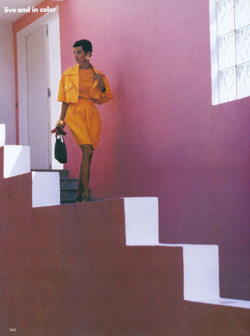 Nadege du Bospertus featured in The News: Live and in Color, March 1991