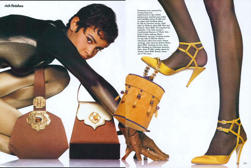 Nadege du Bospertus featured in Rich Finishes, August 1991