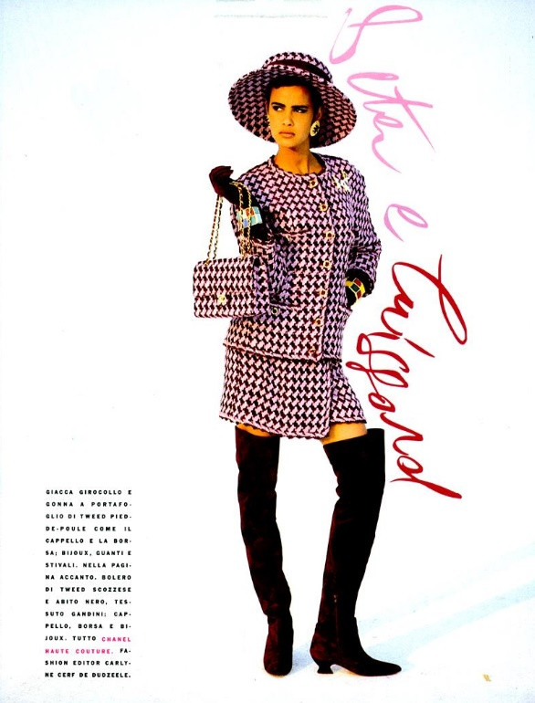 Nadege du Bospertus featured in Stampe, Decori e Ori, September 1990