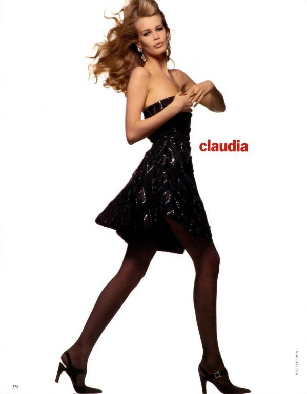 Claudia Schiffer featured in o cosi o cosi, October 1991