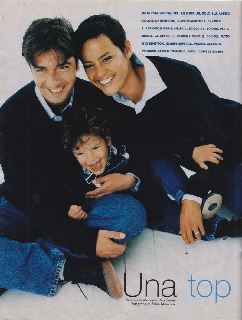 Nadege du Bospertus featured in Una top mdel in famiglia, November 1996