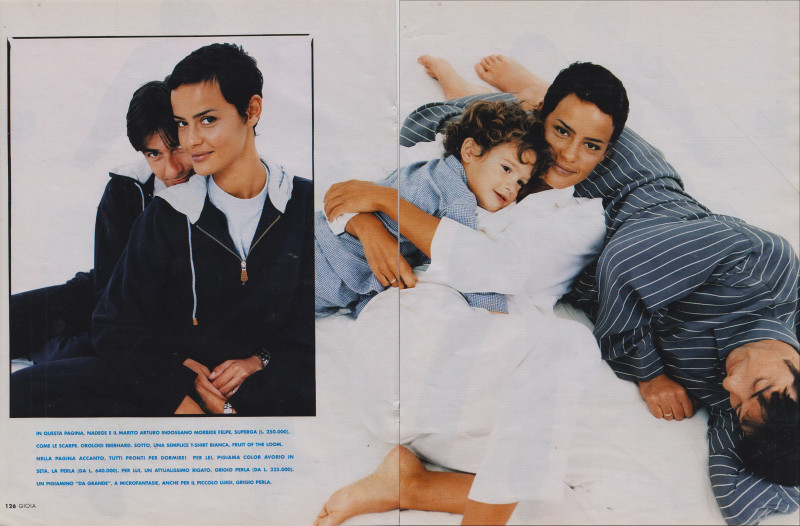 Nadege du Bospertus featured in Una top mdel in famiglia, November 1996