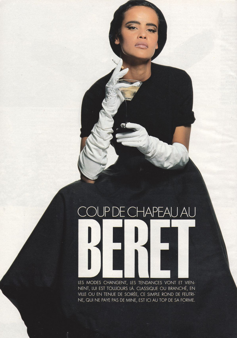 Nadege du Bospertus featured in Coup de chapeau au béret, February 1991
