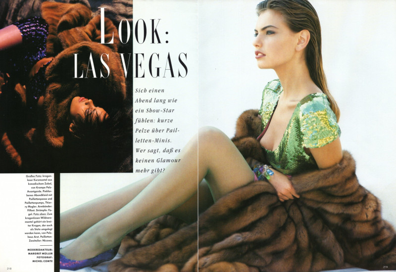 Gretha Cavazzoni featured in Look: Las Vegas, November 1989