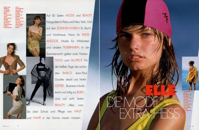 Gretha Cavazzoni featured in Elle Modell, May 1989
