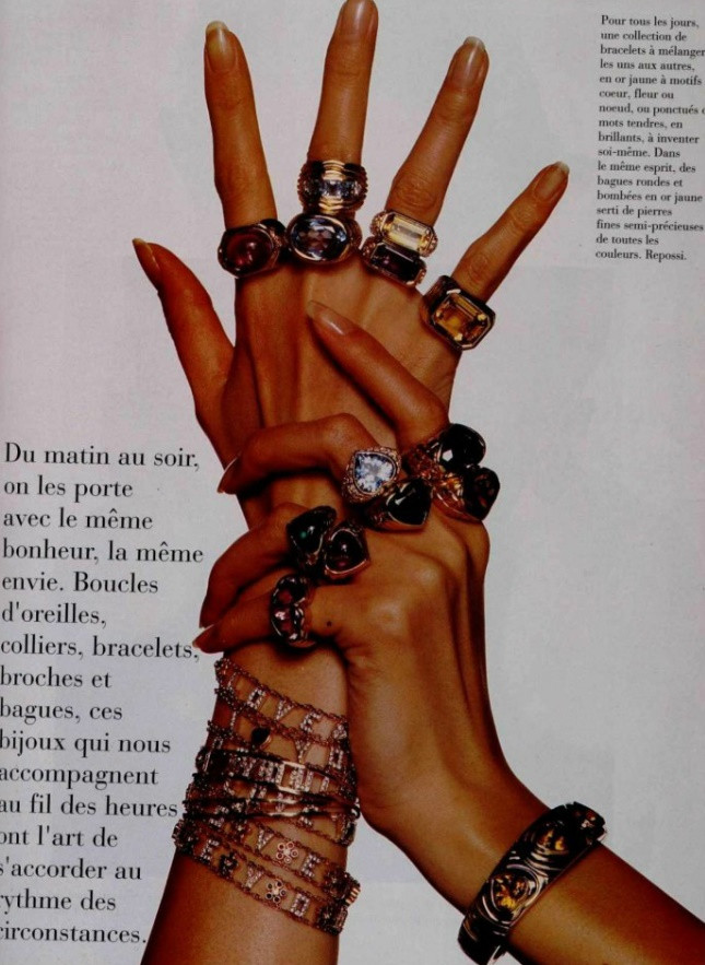 Gretha Cavazzoni featured in bijoux de femme, February 1994