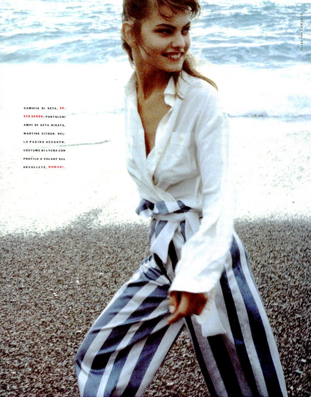 Gretha Cavazzoni featured in L\'Azzuro e Il Bianco, May 1989