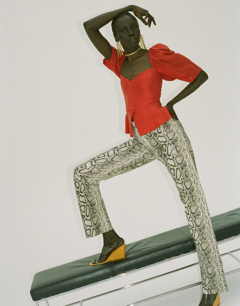 Alek Wek featured in Stay Golden Be Real, September 2018