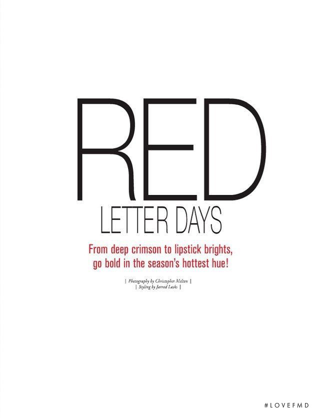 Red Letter Days, September 2012