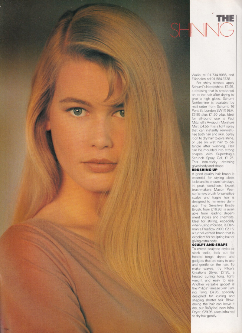 Claudia Schiffer featured in A great head start on spring, March 1989