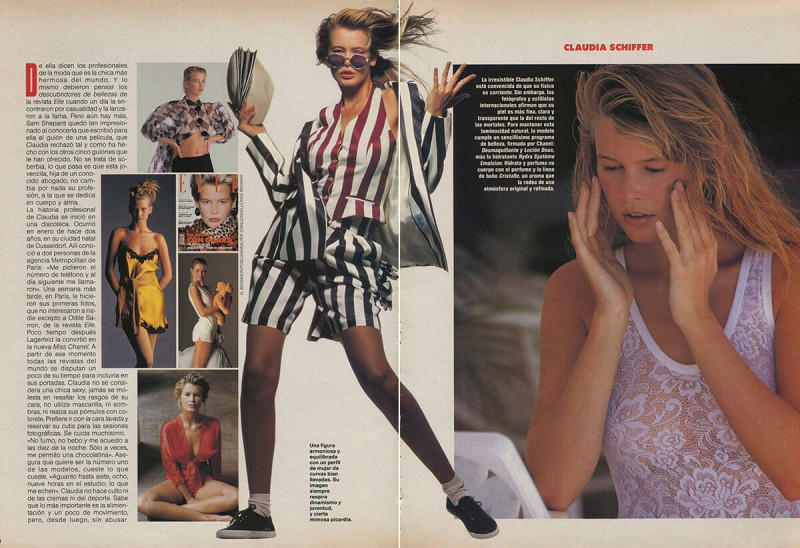 Claudia Schiffer featured in Claudia Schiffer Esencias De Estrella, August 1990