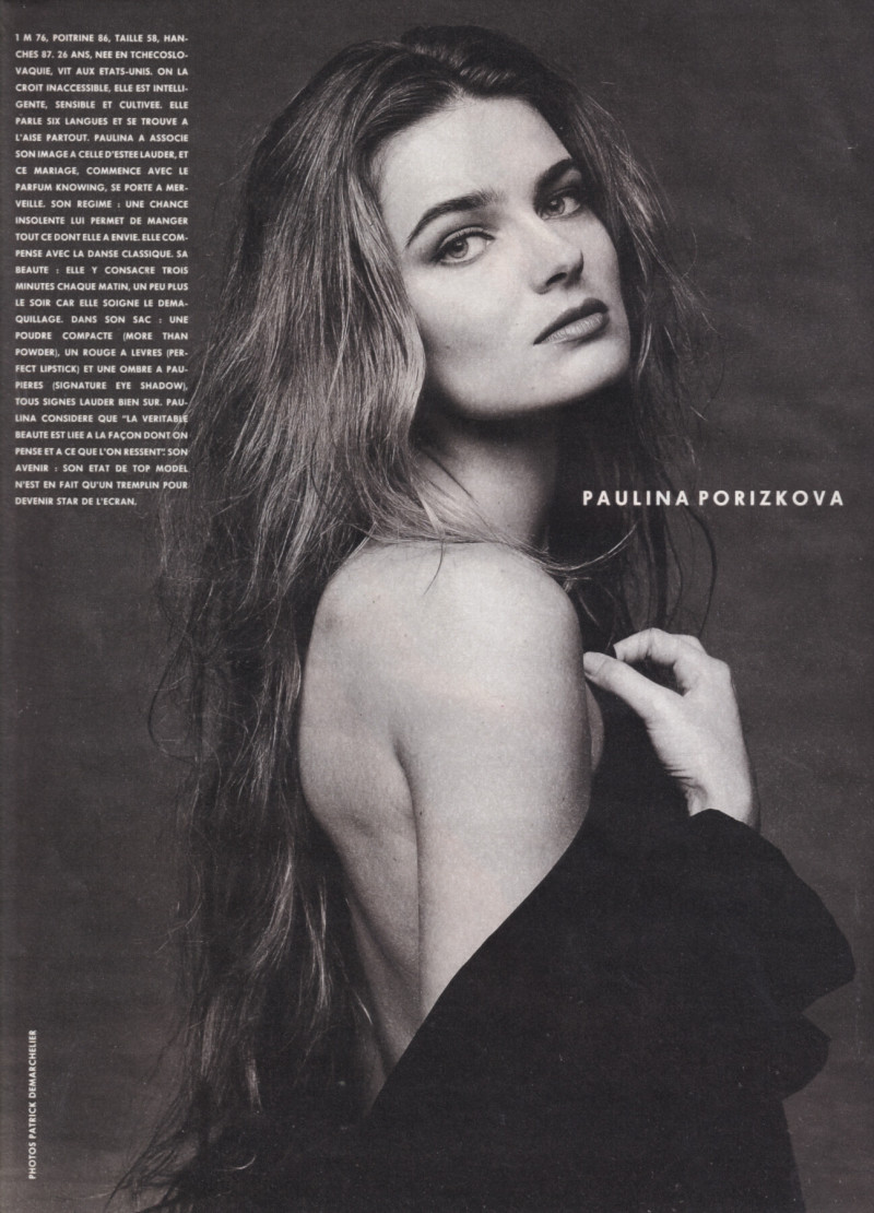 Paulina Porizkova featured in Les dix plus belles filles du monde..., December 1990