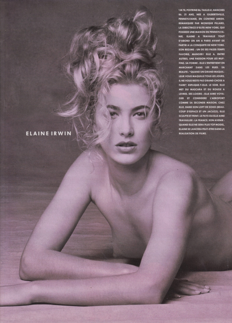 Elaine Irwin Mellencamp featured in Les dix plus belles filles du monde..., December 1990