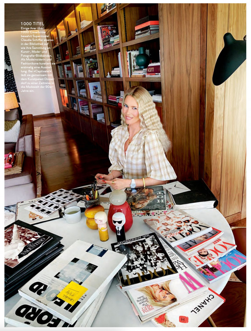 Claudia Schiffer featured in Glas und Lanschaft, September 2021