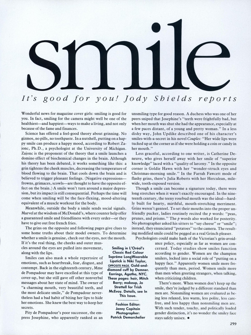 Smile, December 1991