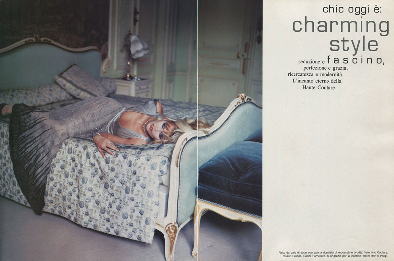 Claudia Schiffer featured in Real star: grande allure, March 1995