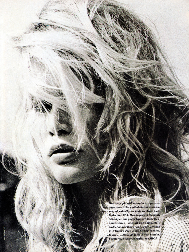 Claudia Schiffer featured in Sexy S\'il Vous Plait, January 1990