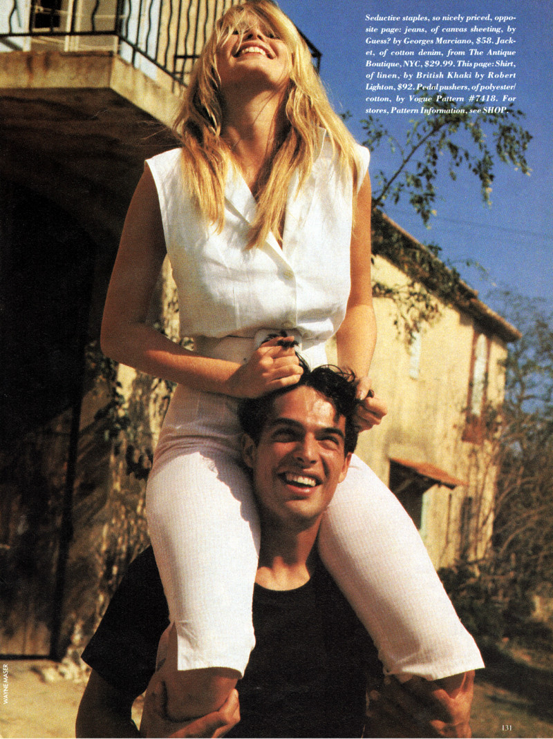 Claudia Schiffer featured in Sexy S\'il Vous Plait, January 1990