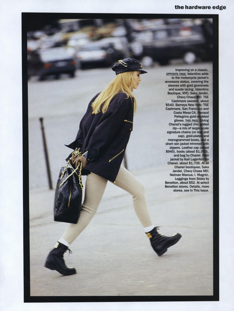 Claudia Schiffer featured in The Hardware Edge, September 1992