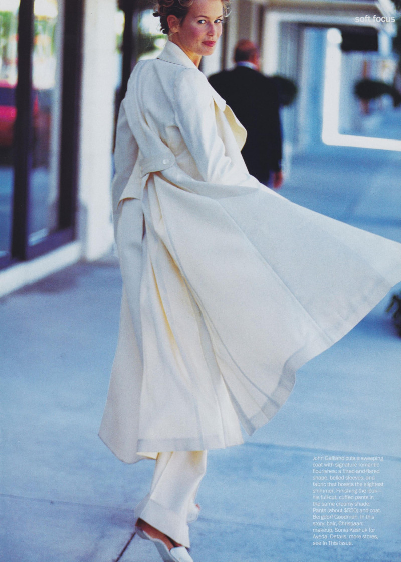 Claudia Schiffer featured in Soft Focus, January 1994