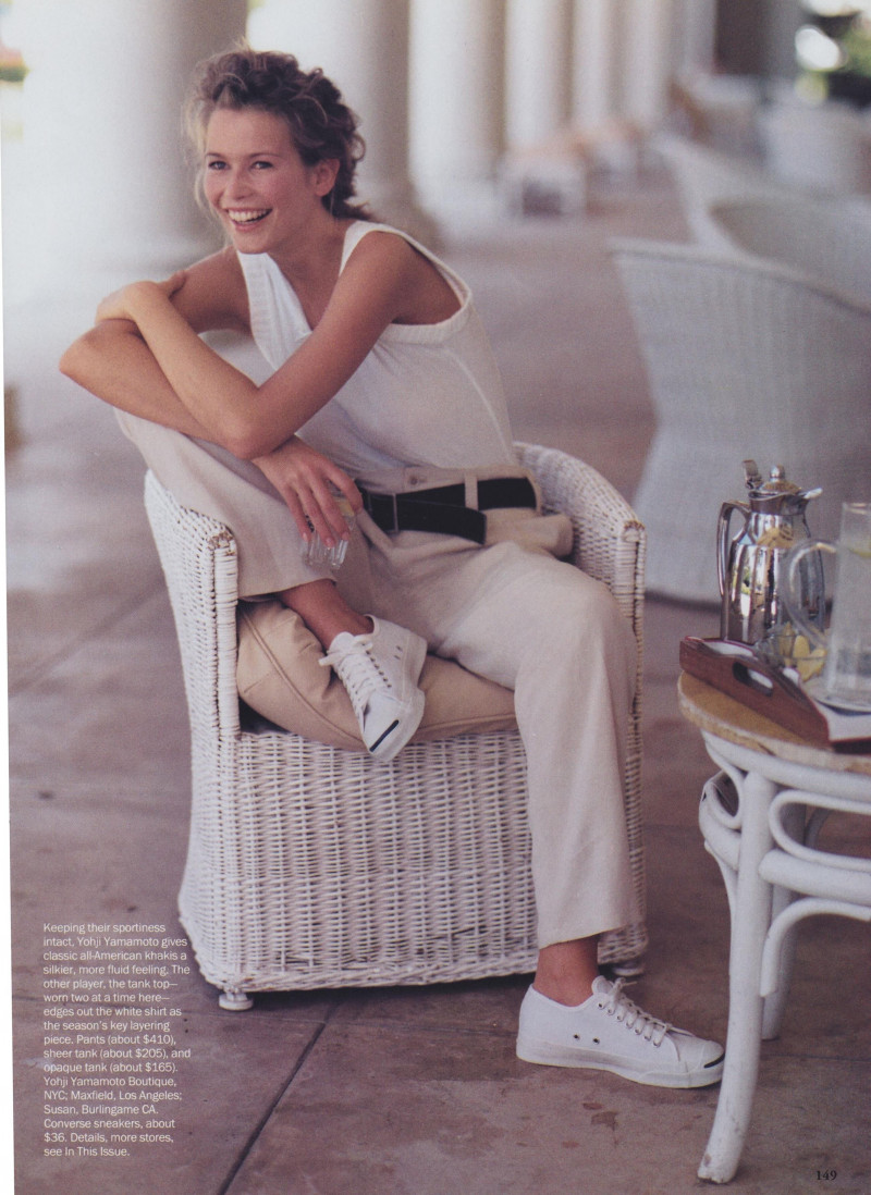 Claudia Schiffer featured in Soft Focus, January 1994