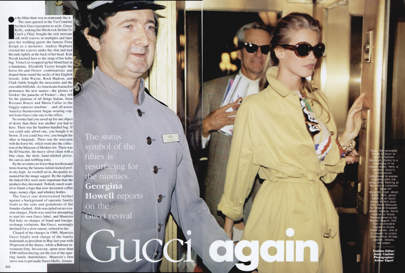 Claudia Schiffer featured in Gucci Again, December 1990