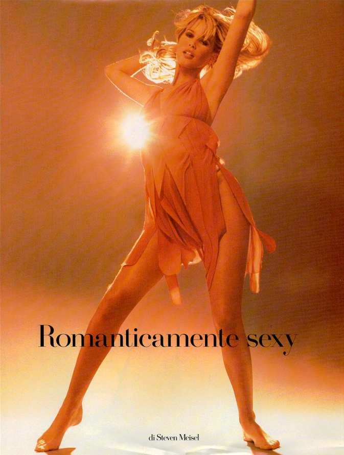 Claudia Schiffer featured in Romanticamente Sexy, February 1994
