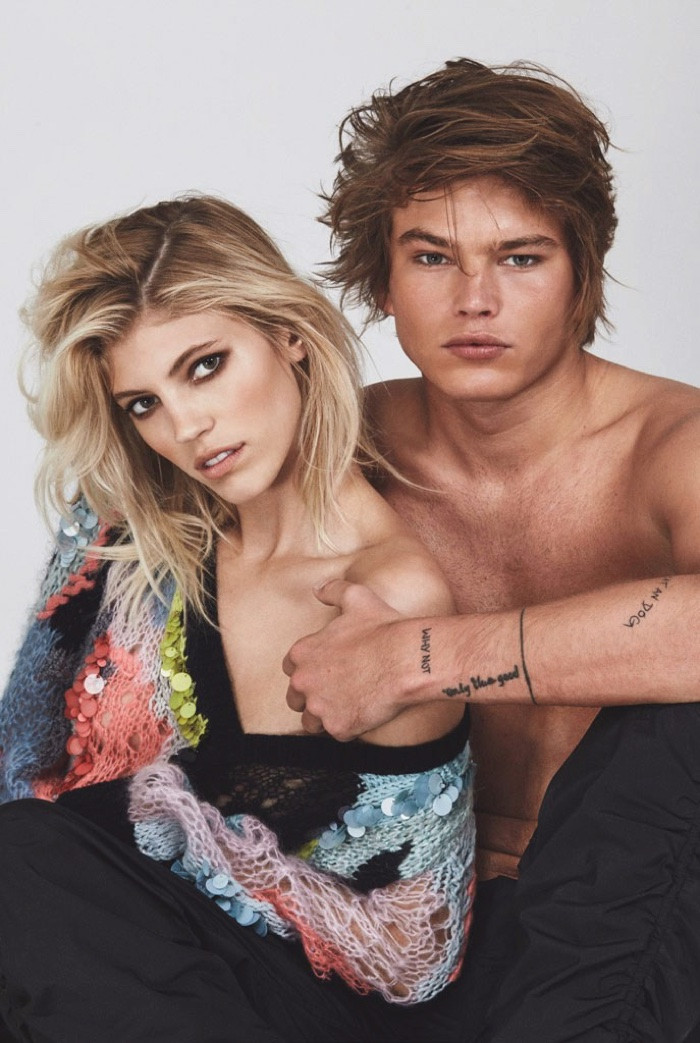 Devon Windsor featured in Devon Windsor & Jordan Barrett, September 2016