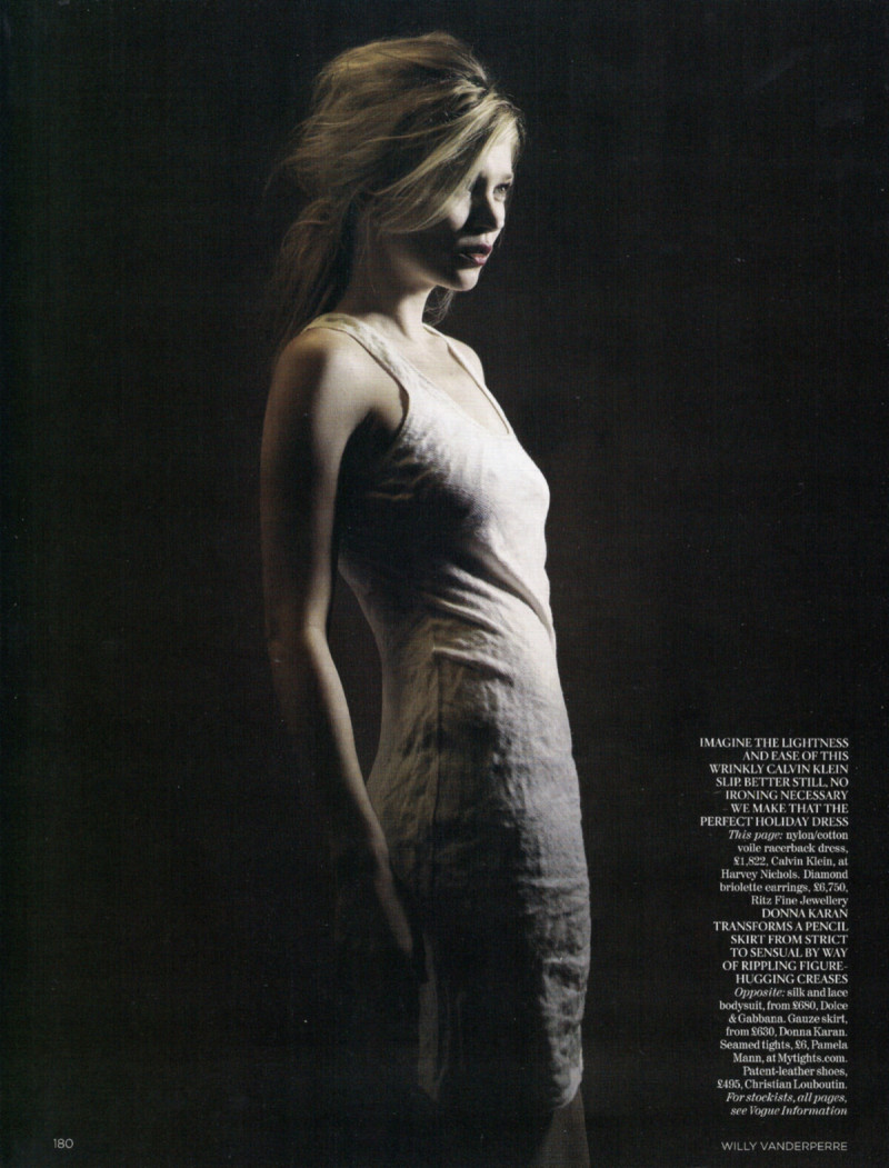 Kate Moss featured in Basic Instinct, April 2010