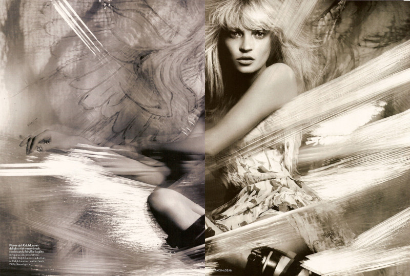 Kate Moss featured in Heavenly Creature, March 2008