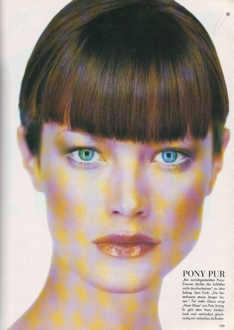 Carolyn Murphy featured in Pony, November 1997