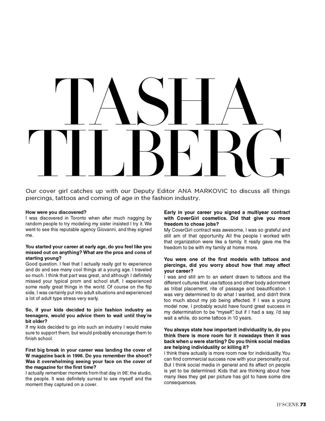 Tasha Tilberg, January 2018