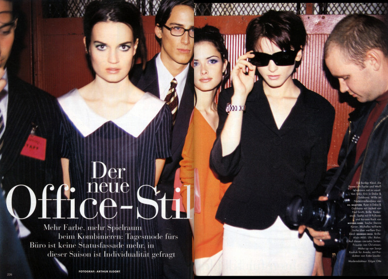 Tasha Tilberg featured in Der Neue Office-Stil, March 1996