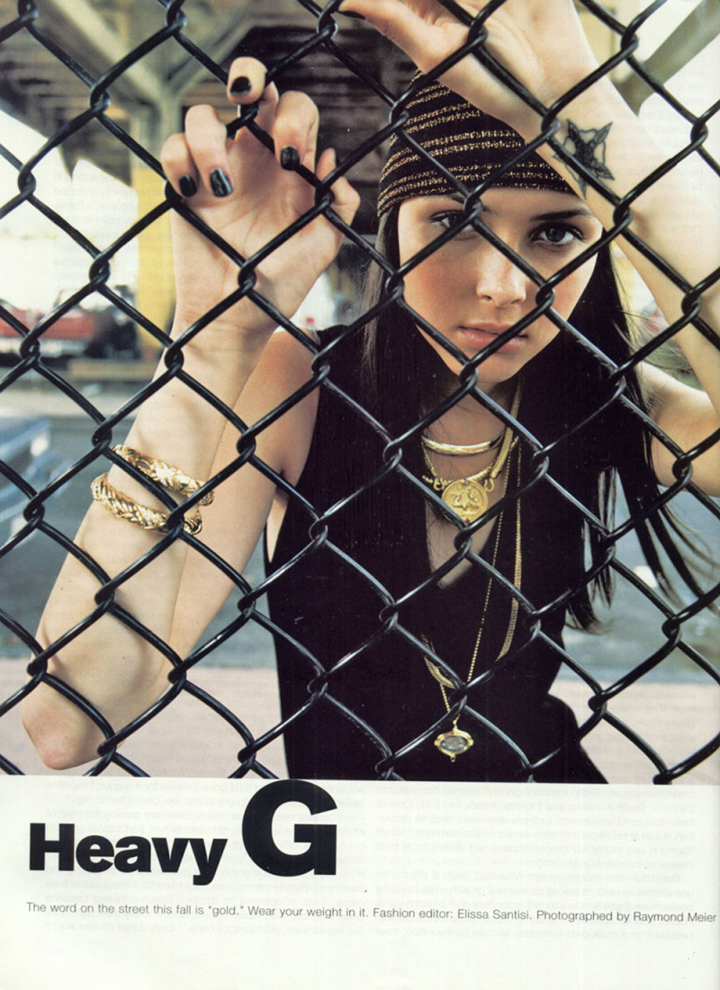 Tasha Tilberg featured in Heavy G, September 1996