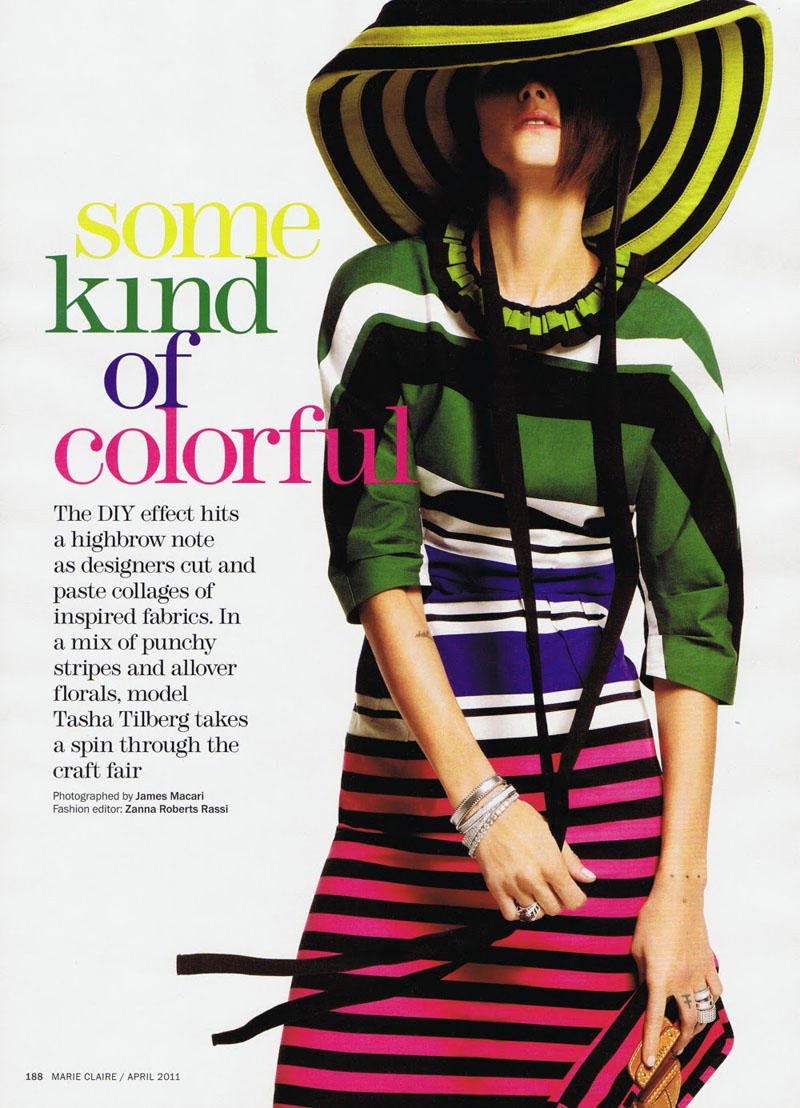 Tasha Tilberg featured in Some Kind Of Colorful, April 2011