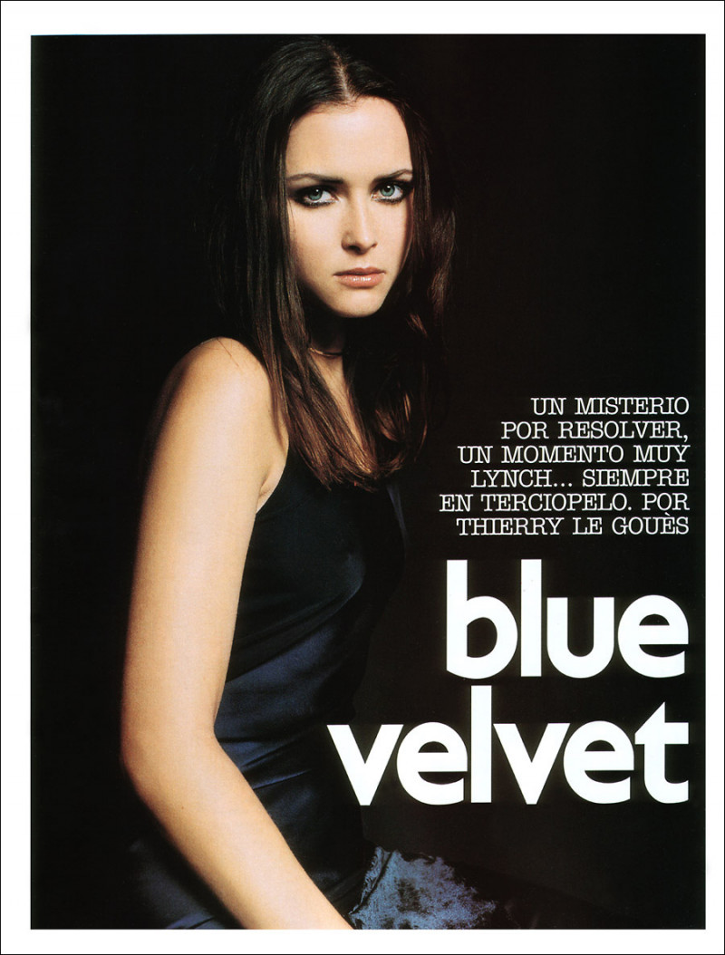 Tasha Tilberg featured in Blue Velvet, November 2001