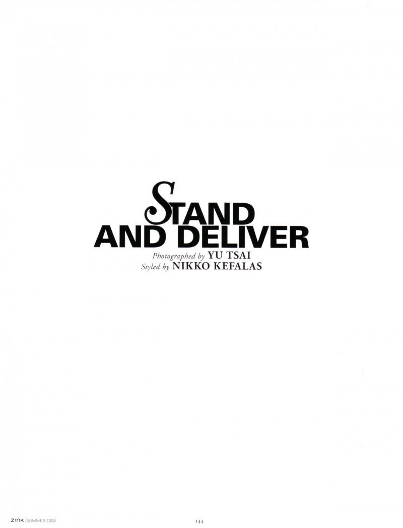 Stand And Deliver, June 2008