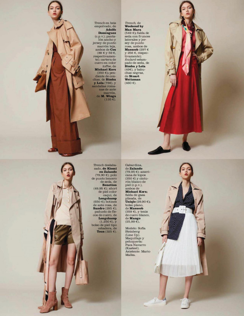 Sofia Steinberg featured in Trench modo de uso, March 2018