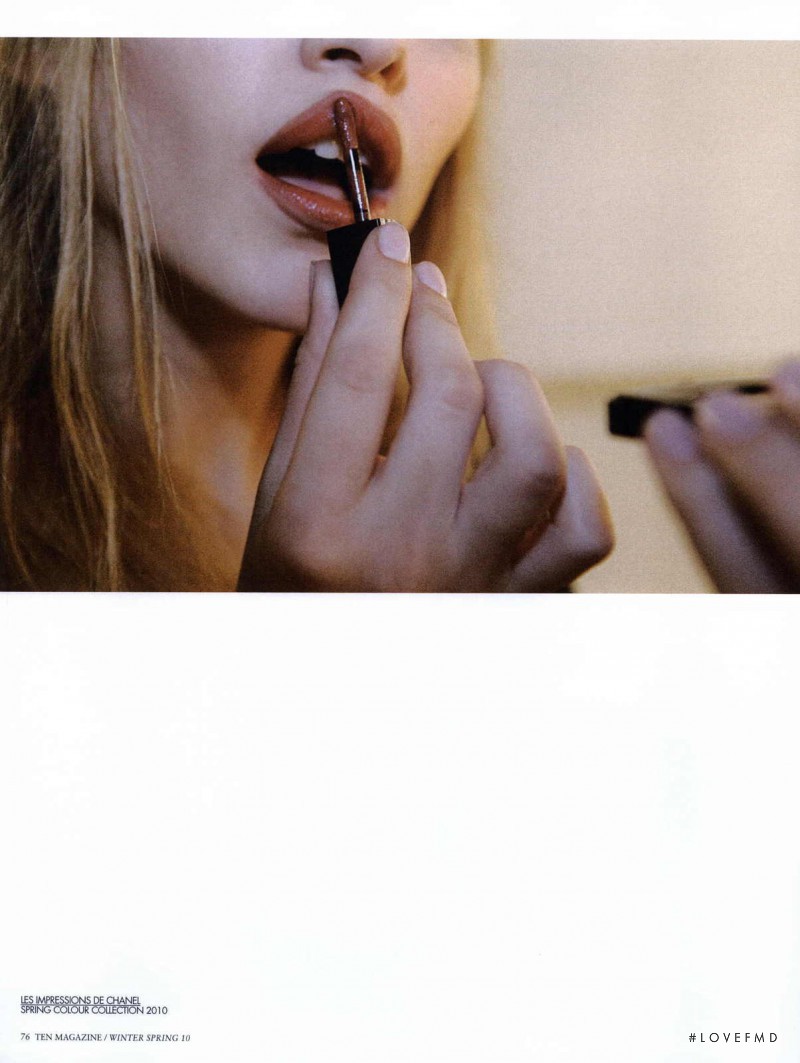 Valeria Dmitrienko featured in Backstage Beauty: Chanel girls get lippy!, December 2009