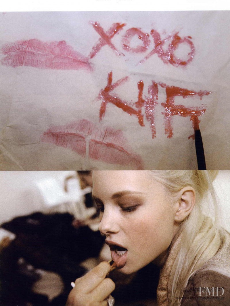 Valeria Dmitrienko featured in Backstage Beauty: Chanel girls get lippy!, December 2009