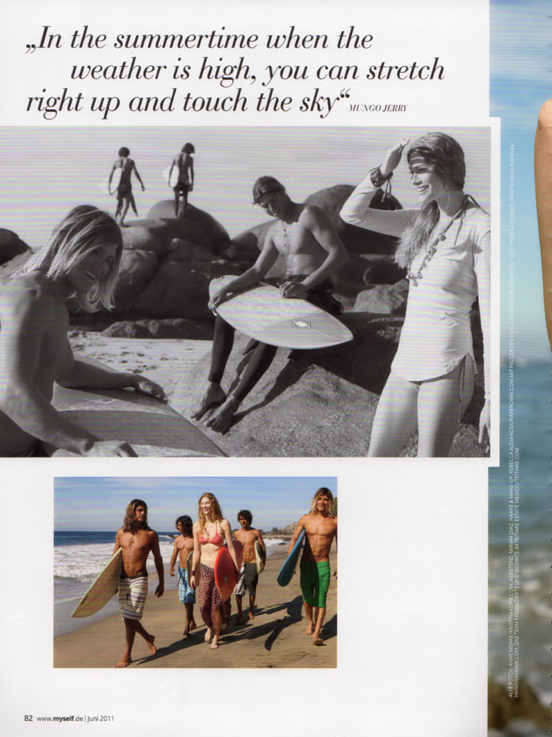 Alyssa Sutherland featured in Style-Surfen, June 2011