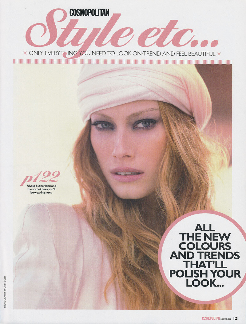 Alyssa Sutherland featured in Confessions of a Supermodel, August 2010