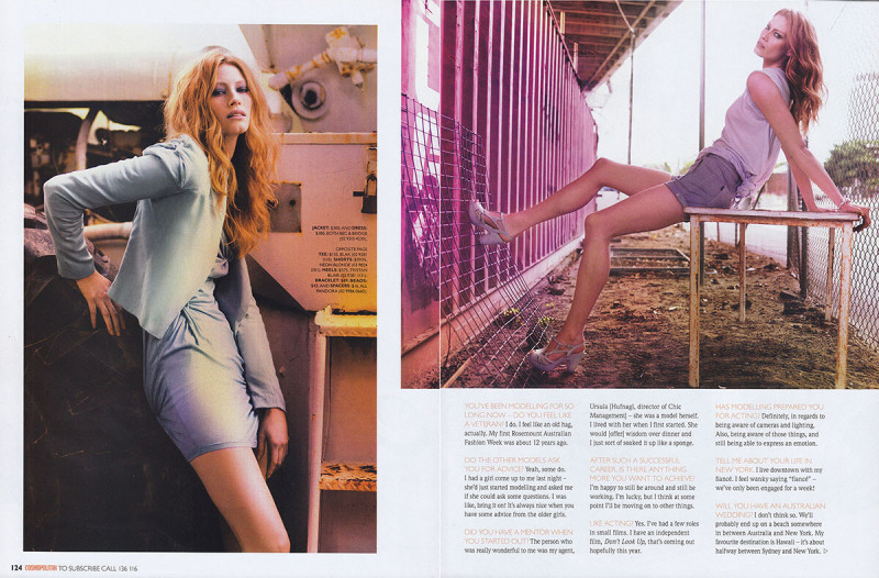 Alyssa Sutherland featured in Confessions of a Supermodel, August 2010