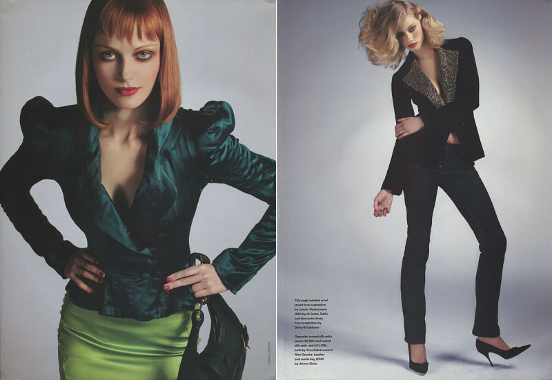 Alyssa Sutherland featured in Sexy Suiting, November 2004