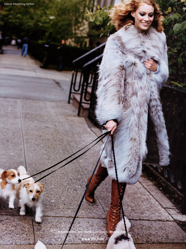 Lisa Davies featured in Fur Ever, September 2004