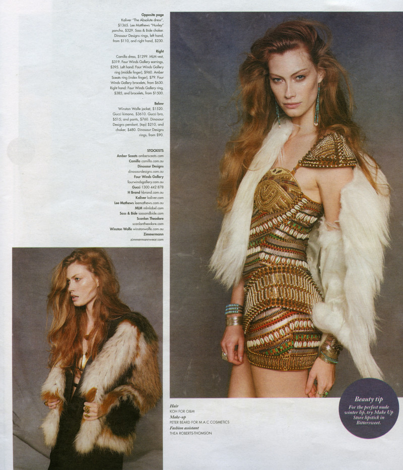 Alyssa Sutherland featured in Warrior Woman, April 2014