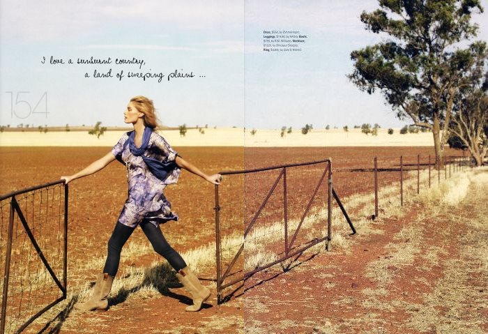 Alyssa Sutherland featured in Madison Country, March 2010