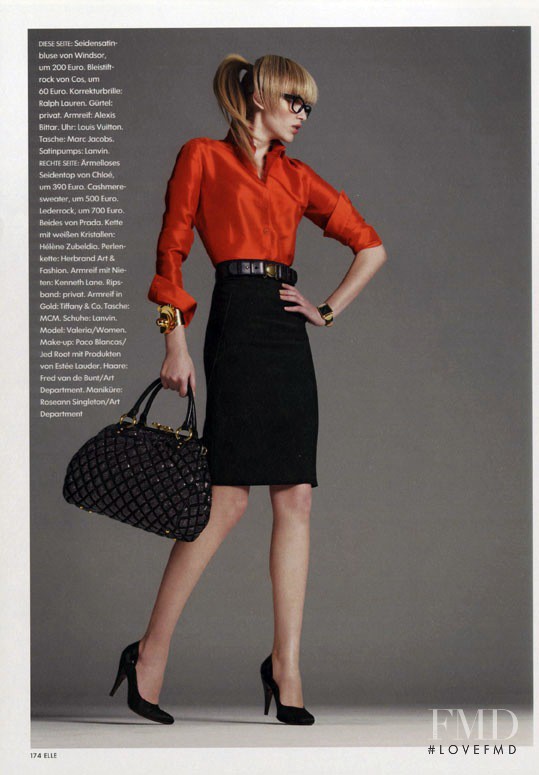 Valeria Dmitrienko featured in Unsere Besten Basics, May 2009