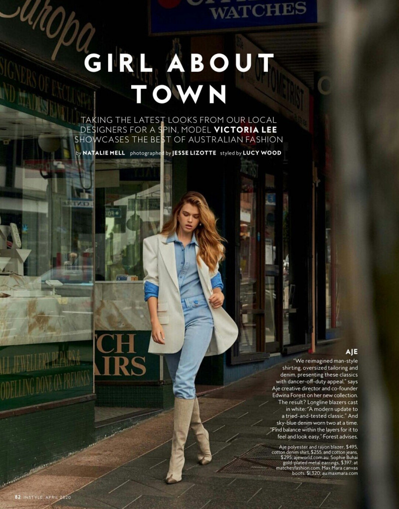 Victoria Lee featured in Girl About Town, April 2020